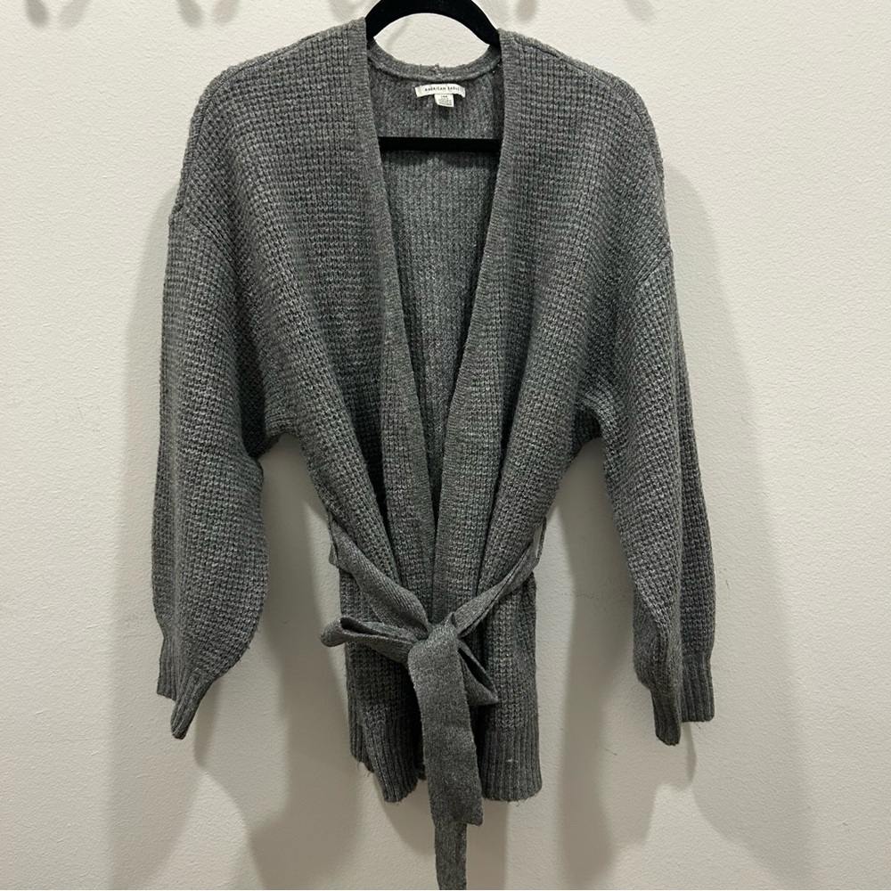 American Eagle Waffle Wrap Cardigan